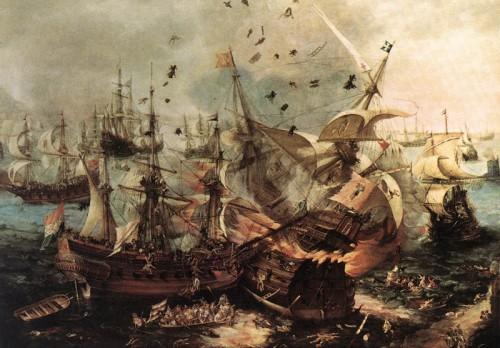 Hendrick Cornelisz Vroom, Battle of Gibraltar (c. 1621).jpg