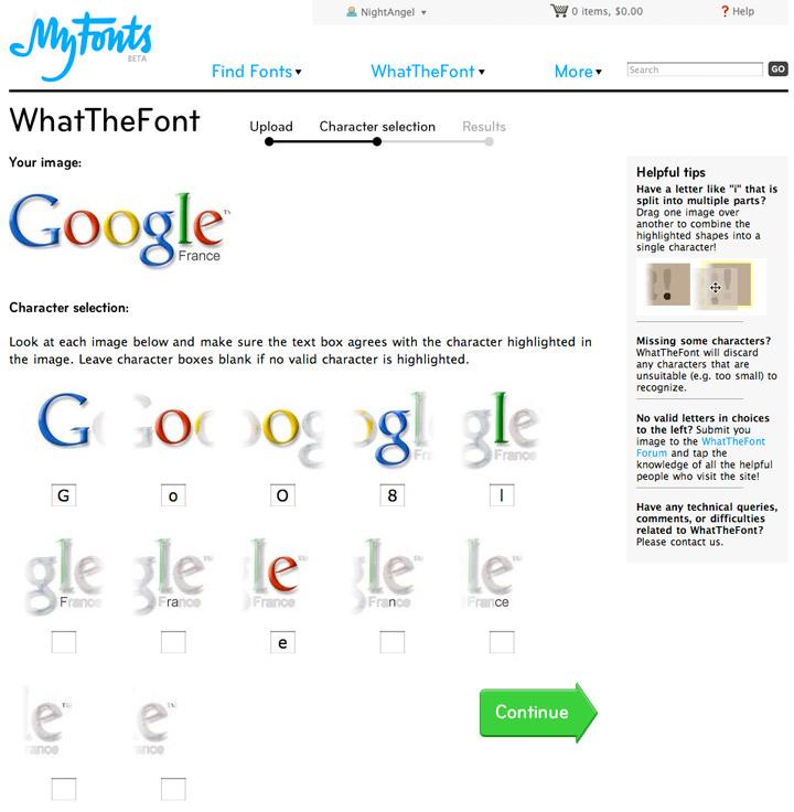 Retrouver une police de caractères (font) Retrouver une police de caractères (font)