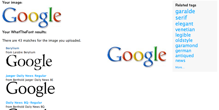 Retrouver une police de caractères (font) Retrouver une police de caractères (font)