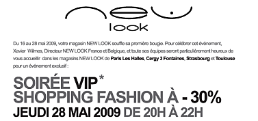 Soirée VIP Shopping Fashion New Look