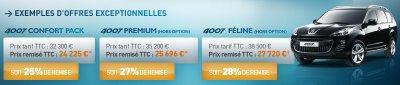 Peugeot : ventes flash de 4007 sur le web Peugeot : ventes flash de 4007 sur le web
