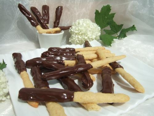 bâtonnets chocolat-vanille façon Mikado