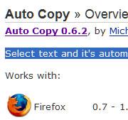 autocopy autocopy Top 10 Extensions Firefox Edition 2009