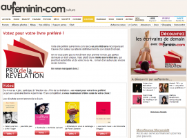 Prix de la Révélation Littéraire auFéminin.com : les nominés Prix de la Révélation Littéraire auFéminin.com : les nominés