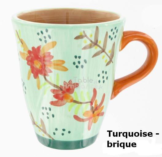 Mug turquoise-brique, Something Apart