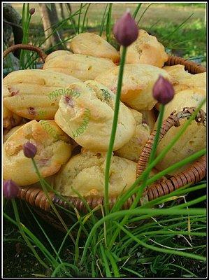 Des madeleines salées, aux lardons & au thym Des madeleines salées, aux lardons & au thym