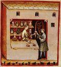 Les pharmacies restent aux pharmaciens... 250px-42-aspetti_di_vita_quotidiana,_medicine,Taccuino_Sanitatis,_