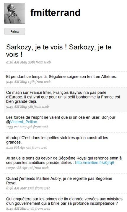 Faites vous ces 9 erreurs d’utilisation avec Twitter ? twitter mitterrand