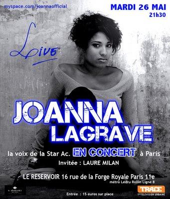 Joanna Lagrave, 2e partie de l'interview + concours : gagne ta place pour son concert !