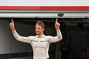 F1 - Jenson Button célèbre sa pole position à Monaco