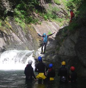 canyoning, italie, caprie, stage