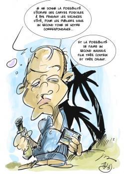 Caricature : Houellebecq au Festival, la possibilité d'une Cannes ?