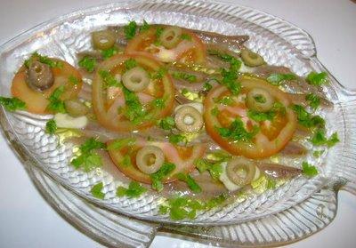 N'tchouba ou salade d'anchois à l'algéroise
