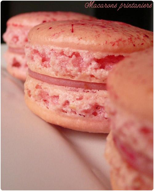 macaron-fraise3 Macarons à la fraise