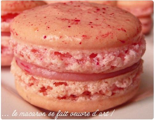 macaron-fraise2 Macarons à la fraise
