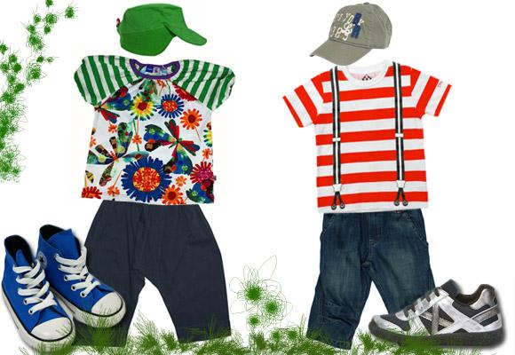 summer kids outfits :: little boys and girls