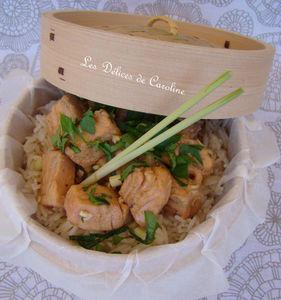 Saumon au gingembre et citronnelle DSC09081