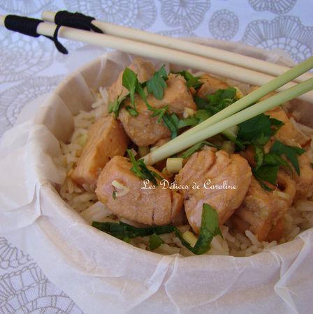 Saumon au gingembre et citronnelle DSC09083