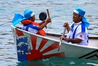 La course des bateaux dragons La course des bateaux dragons