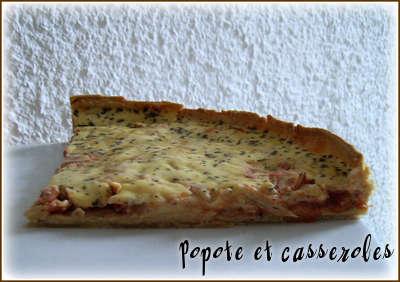 Quiche oignon / tomates au parfum de menthe douce Quiche oignon / tomates au parfum de menthe douce