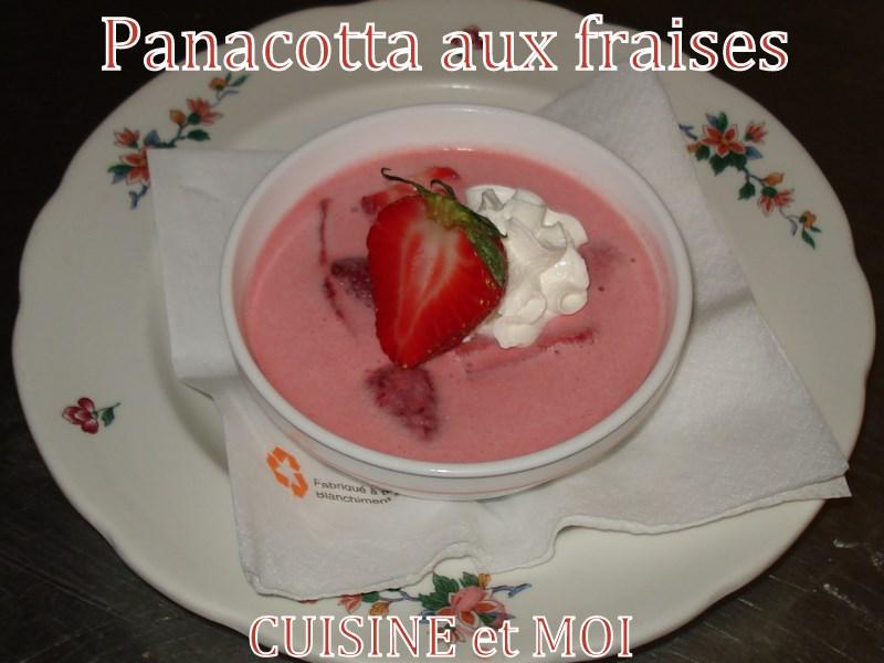 Ma Panacotta aux fraises