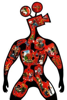 l'homme qui marche mais sans la statue qui va avec d'habitude. l'homme qui marche mais sans la statue qui va avec d'habitude.