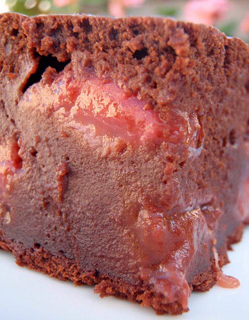 Gâteau fraise et chocolat
