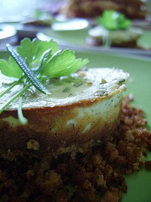 BABY CHEESECAKE AUX HERBES FRAÎCHES