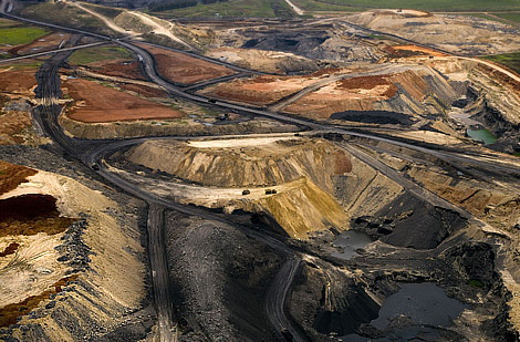 Mine de charbon près de Delmas en Afrique du Sud