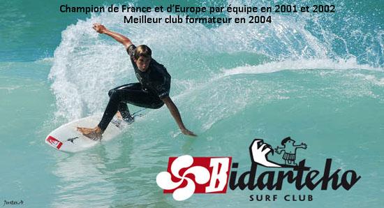MINVIELLE Surfboards Ecole de surf - le BIDARTEKO Surf Club de BIDART (64)