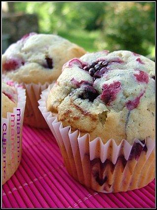 Muffins ultra moelleux au mascarpone & fruits rouges
