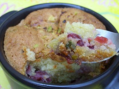 Fondants cerises-amandes en cocotte