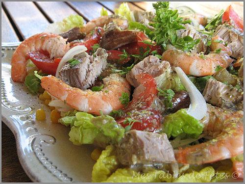 Salade fraîcheur de la mer au thon frais