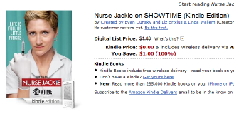 Nurse Jackie sur Kindle gratuitement : la publicité paye
