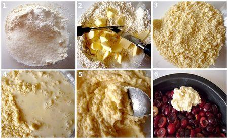 Cobbler aux cerises montage_de_la_p_te