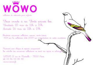 Vente privée WOWO Vente privée WOWO