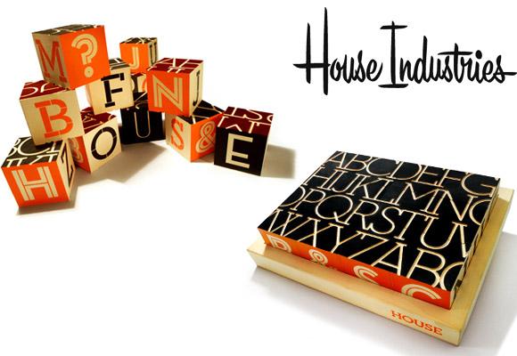 HOUSE INDUSTRIES // neutraface slab alphabet blocks
