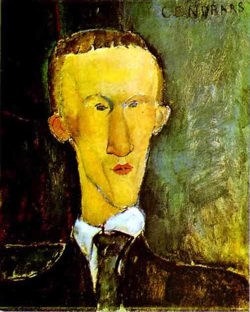 Portrait de Cendrars par Modigliani