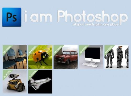 i am photoshop 3d 500x370 I am Photoshop, TOUT sur Photoshop !