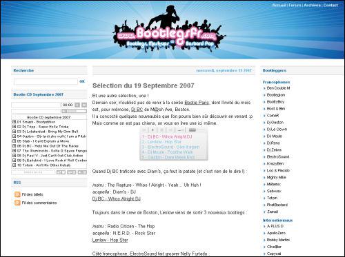 Des mp3 qui dépotent sur Bootlegsfr.com Des mp3 qui dépotent sur Bootlegsfr.com
