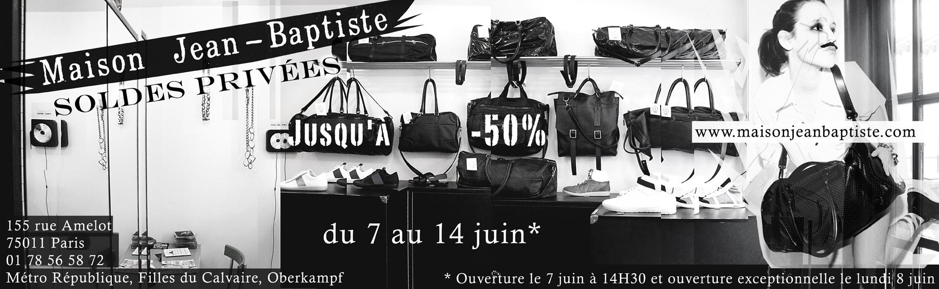 Soldes Privées chez Maison Jean Baptiste Soldes Privées chez Maison Jean Baptiste