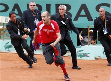 incident rolland garros - supporter incident roland garros finale 2009 intrus supporter espagnol