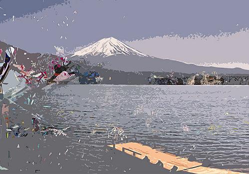 une nouvelle des 100 nouvelles approches autour du Mont Fuji