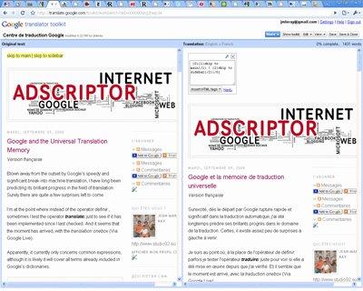 Google : Centre Universel de Traduction Google : Centre Universel de Traduction