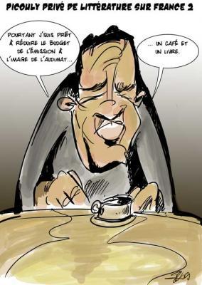 Caricature : Fin de Café Littéraire pour Daniel Picouly