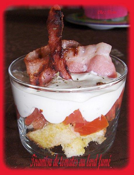 TIRAMISU DE TOMATES AU LARD FUME TIRAMISU DE TOMATES AU LARD FUME