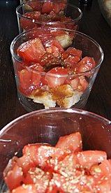 TIRAMISU DE TOMATES AU LARD FUME TIRAMISU DE TOMATES AU LARD FUME
