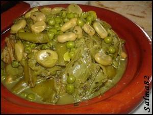 Tajine de veau aux fèves et petits pois+Blog Salma82 Tajine de veau aux fèves et petits pois+Blog Salma82