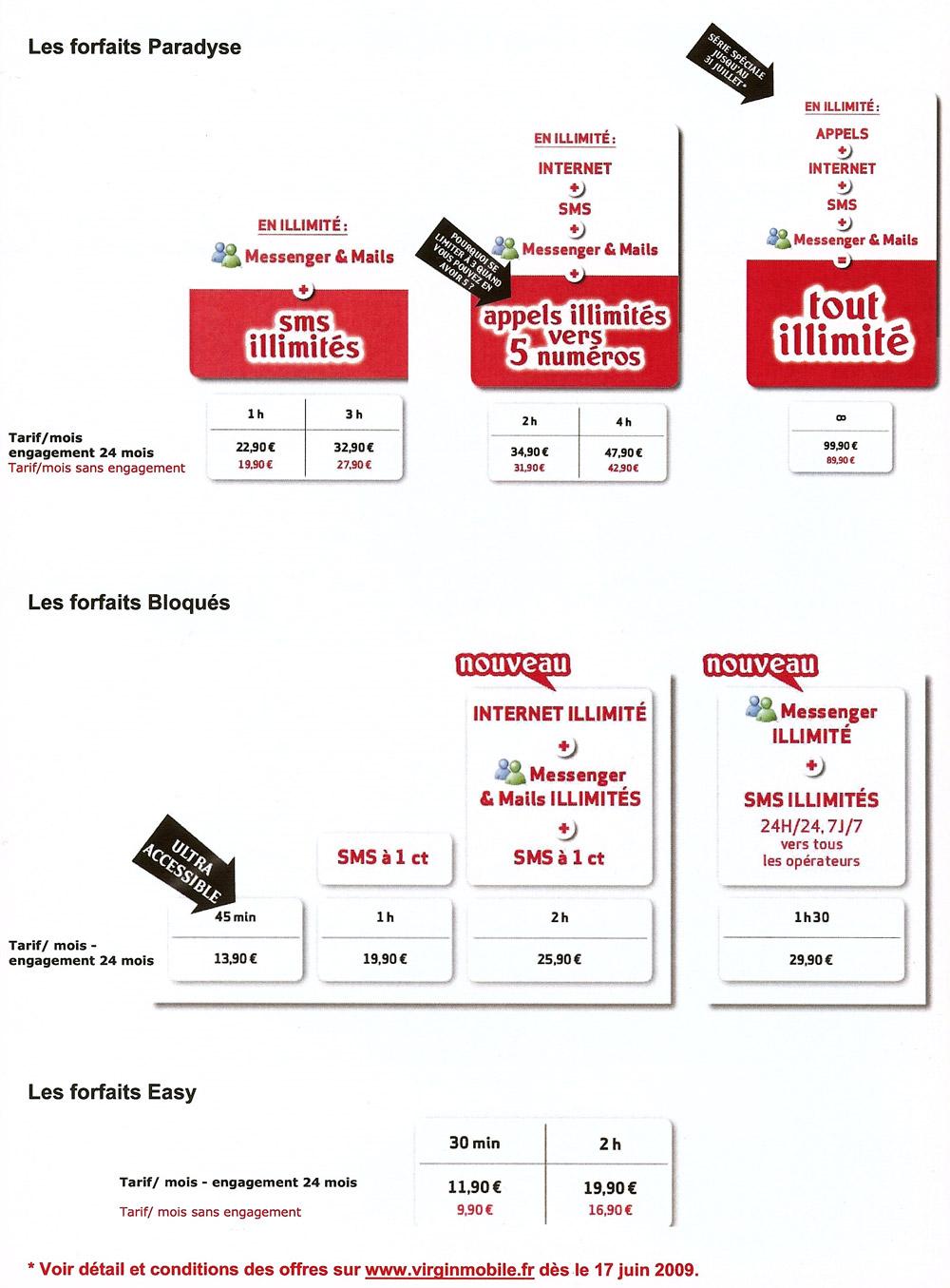 forfaits paradyse virgin mobile