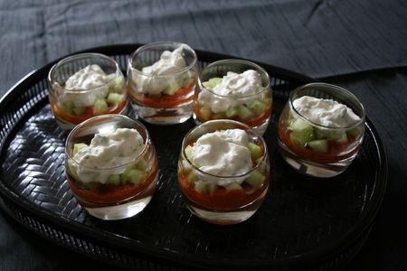 Verrines fraîches de crème de poivron et chèvre verrines_creme_de_poivron